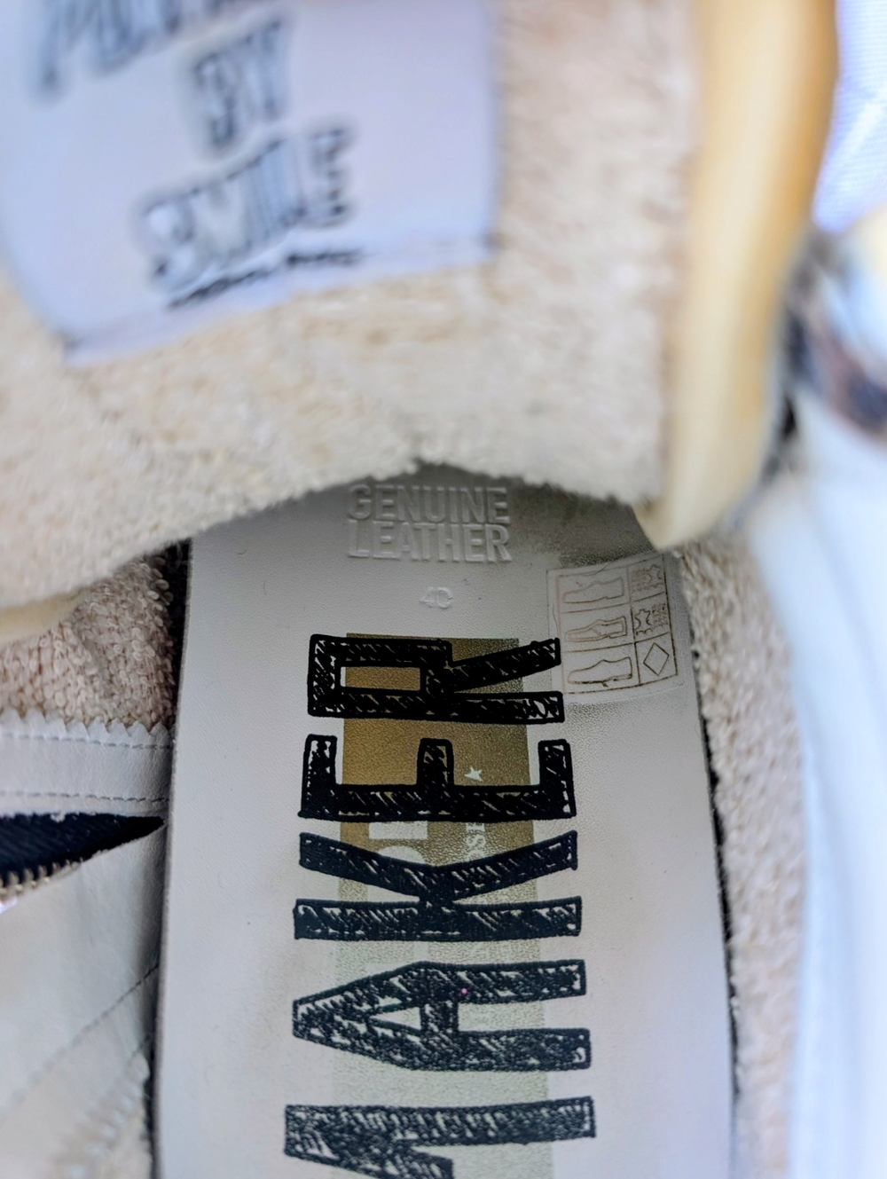 Golden Goose Mid-Top You Make Me Always Happy Canvas Sneakers - Picture 7 of 8
